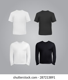 Similar Images, Stock Photos & Vectors of Black and white t-shirt ...