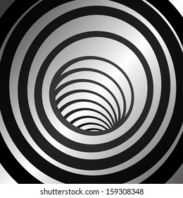 Black and white tunnel  background