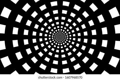 black and white tunnel texture background