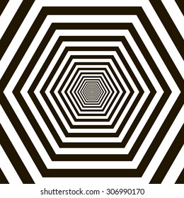 Black and white tunnel vector background