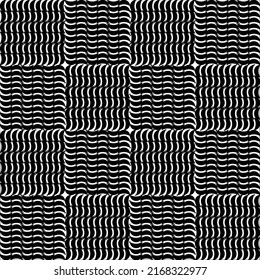 black and white twisted background.abstract seamless geometric patterncheckered vector  Black background.Horizontal and vertical stripes for fabrics,wrapping paper,wallpaper texture illustration.