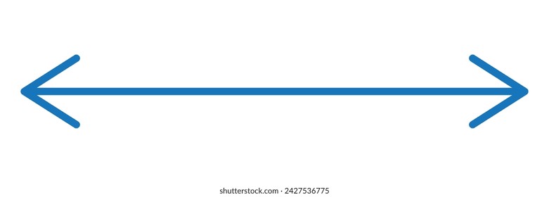 Black and White Two Side Arrow. Double direction arrow icon for your project. Double arrow icon illustration isolated vector sign symbol. Flat design style. Vector icon on grey background
Vector Forma