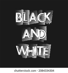 Schwarz-Weiß-Typografie bereit zum Drucken