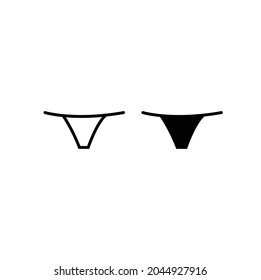 Black and white underwears concept