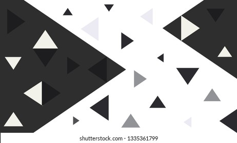 Black and white unusual Triangle background