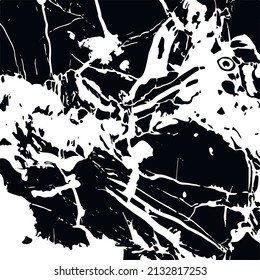 Black And White Urban Vector Texture Template.