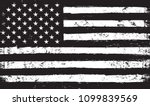 Black and white USA flag.Vector American flag.