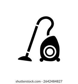 black and white Vacuum Cleaner Icon