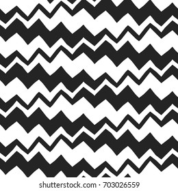 Black And White Variegated Chevron Pattern
