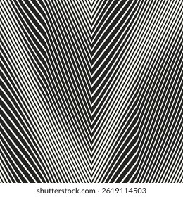 Black And White Variegated Striped Zigzag Pattern