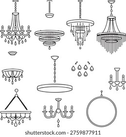 Black and white of various laboratory glassware and scientific equipment including beakers flasks condensers funnels pipettes and other chemistry lab tools arranged in a clean monochrome style......
