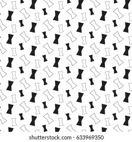 black and white vase shape pattern background vector illustration image