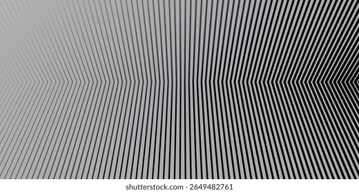 Black and white vector 3d futuristic tech glow and shinning line simple modern abstract banner. Vector