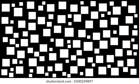 Black and white vector abstract background with memphis style pattern