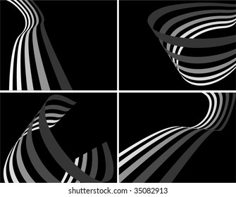 the black and white vector abstract background