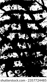 Black and white vector abstract chaotic grunge background