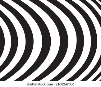 Black and white vector abstract pattern. Art design geometric shape background. Graphic visual disort style