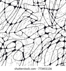 Black and white vector abstract seamless pattern