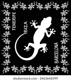black and white vector abstract  tapestry design. 