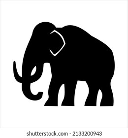 black and white vector animal icon art