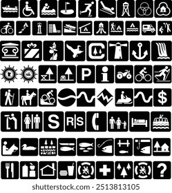 black and white vector vector art illustration icons 