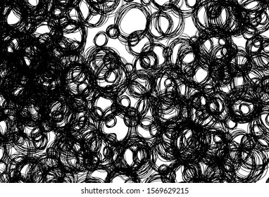 Black and white vector backdrop with dots. Beautiful colored illustration with blurred circles in nature style. Pattern for ads, leaflets.