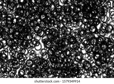Black and white vector backdrop with dots. Glitter abstract illustration with blurred drops of rain. Pattern for futuristic ad, booklets.