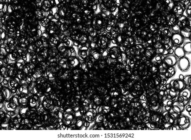 Black and white vector background with bubbles. Beautiful colored illustration with blurred circles in nature style. Pattern for beautiful websites.