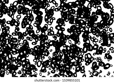 Black and white vector background with bubbles. Blurred bubbles on abstract background with colorful gradient. Completely new template for your brand book.