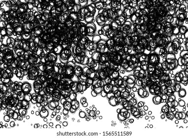 Black and white vector background with bubbles. Blurred bubbles on abstract background with colorful gradient. Design for your business advert.