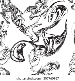 Black and white vector background. Seamless abstract pattern. Abstract pattern with blur spots.