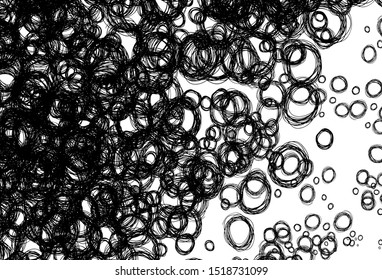 Black and white vector background with spots. Beautiful colored illustration with blurred circles in nature style. Pattern for beautiful websites.