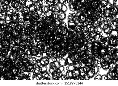 Black and white vector background with spots. Blurred decorative design in abstract style with bubbles. Pattern for ads, leaflets.