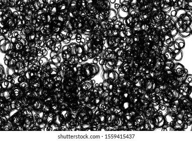 Black and white vector background with spots. Abstract illustration with colored bubbles in nature style. Design for your business advert.
