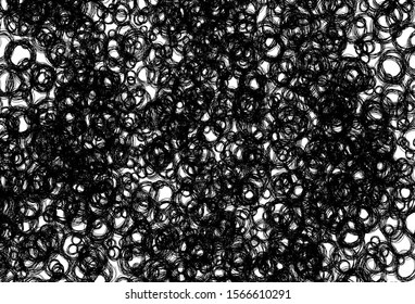 Black and white vector background with spots. Modern abstract illustration with colorful water drops. Design for poster, banner of websites.