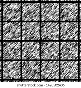 Black white vector background, squares
