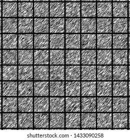 Black white vector background, squares