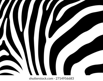 Fundo de vetor preto e branco com padrão de zebra.