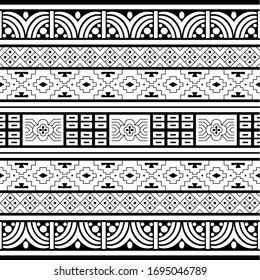 Black White Vector Border Design Stock Vector (Royalty Free) 1695046789 ...