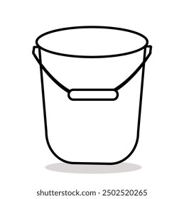 Icono de cubo de Vector blanco y negro