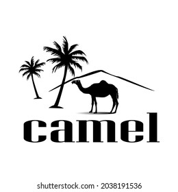 Black White Vector Camel Logo Image Stock Vector (Royalty Free ...