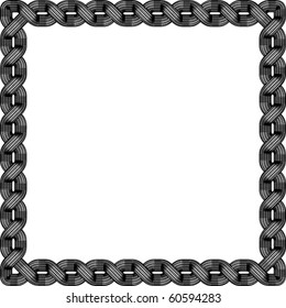 Black and White Vector Celtic Knot Frame