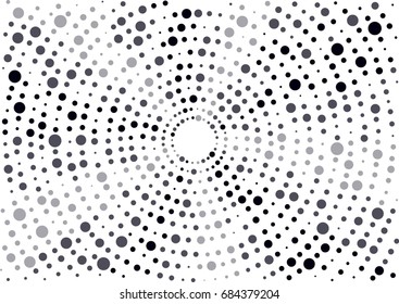 black and white vector circles background