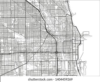 Chicago Illinois Map T-shirt Design Vector Download