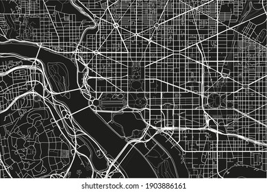 325 Washington dc black white map Images, Stock Photos & Vectors ...