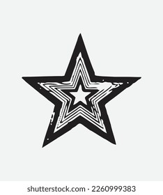Black and white vector concept illustration