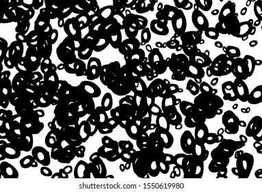 Black and white vector cover with spots. Modern abstract illustration with colorful water drops. Pattern for beautiful websites.