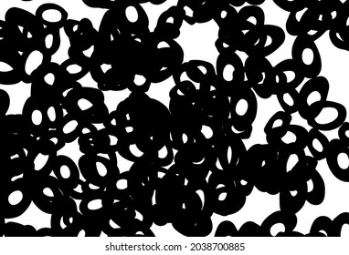 Cubierta vectorial en blanco y negro con manchas. Burbujas borrosas sobre fondo abstracto con gradiente colorido. Patrón de agua, caídas de lluvia.