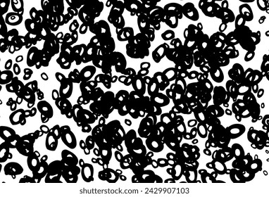 Black and white vector cover with spots. Beautiful colored illustration with blurred circles in nature style. Design for posters, banners.