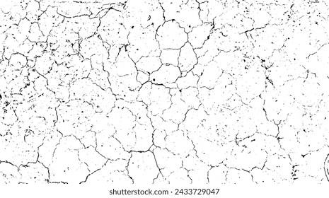 a black and white vector of a cracked land grungy texture, 